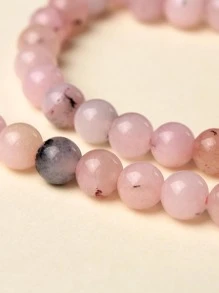 Accesorio de joya DIY con cuenta redonda - Rosa vieja - Ver 2