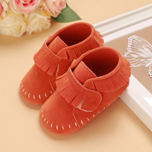 

Baby Girl Fringe Decor Flats, Orange