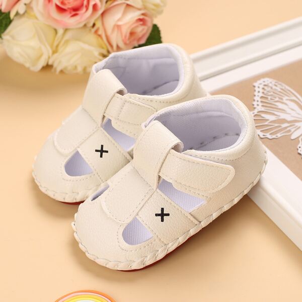 

Baby Boy Cut Out Sandals, White