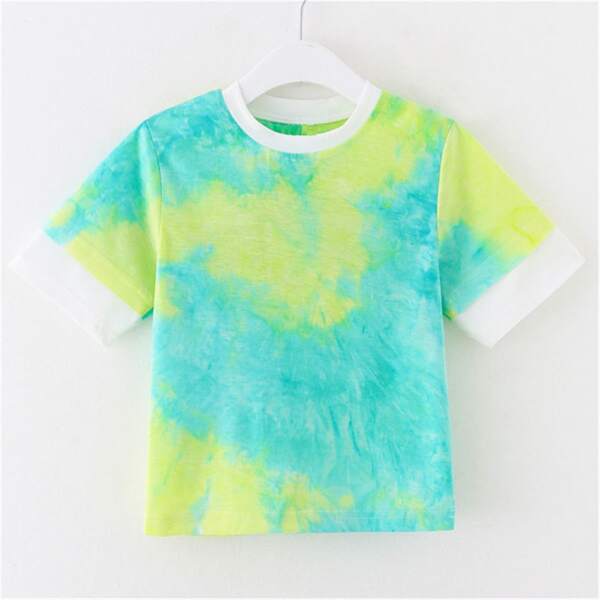 

Toddler Boys Tie Dye Contrast Panel Tee, Multicolor