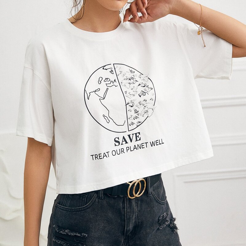 

Slogan Graphic Graphic Tee, White