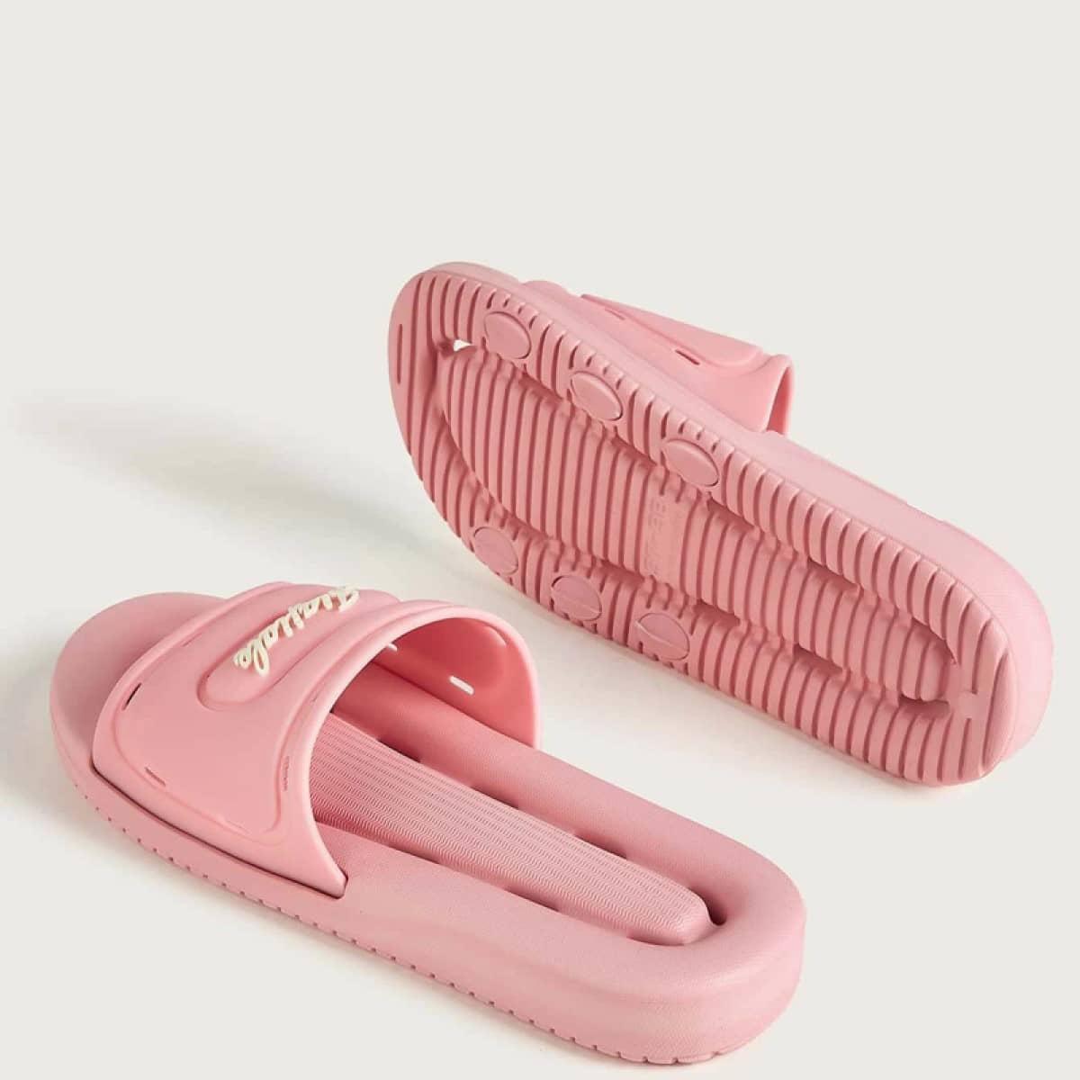 

Letter Graphic Shower Slides, Pink