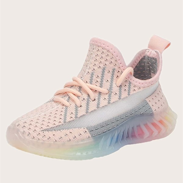 

Toddler Girls Lace-up Decor Sneakers, Pink