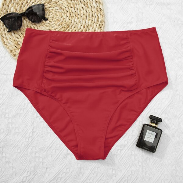 

Maternity Ruched Bikini Panty, Red