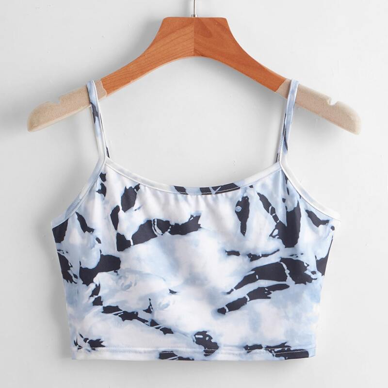 

Tie Dye Crop Cami, Multicolor