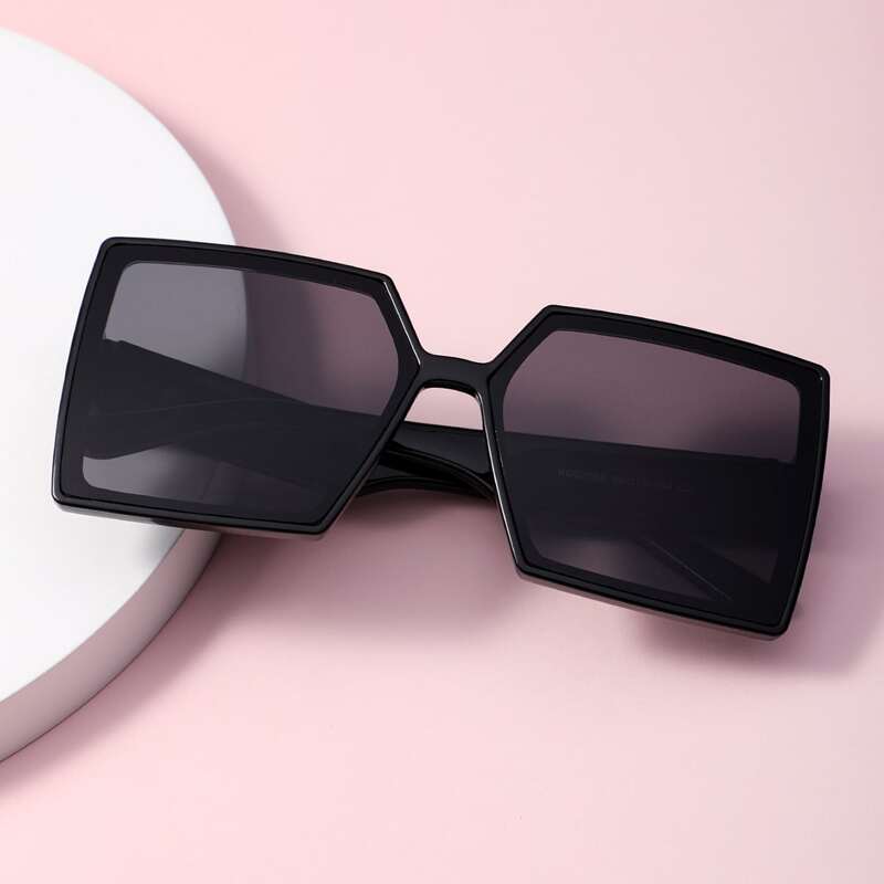 

Square Frame Sunglasses, Black