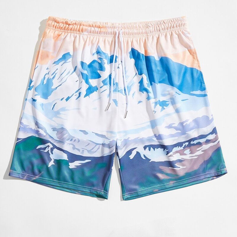 

Guys Mountain Graphic Shorts, Multicolor