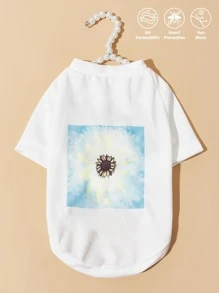 PETSIN 紮染圖案寵物T恤 - 白色 - 查看 2