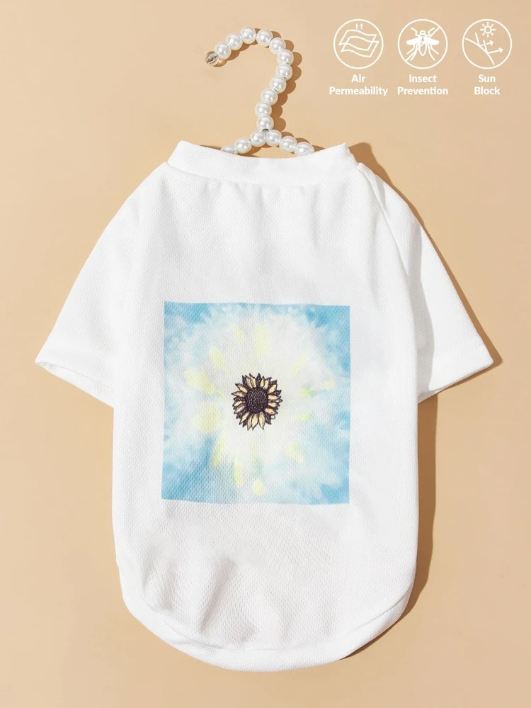 Tie Dye Pattern Pet Tee