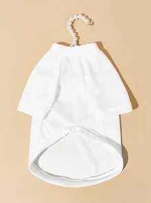 PETSIN Slogan Graphic Pet Tee - White - View 7