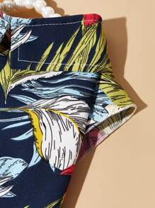 PETSIN Leaf Print Pet Shirt - Multicolor - View 4