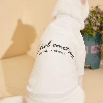 Slogan Graphic Pet Tee
