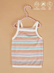 PETSIN Striped Pattern Pet Tank - Multicolor - View 2