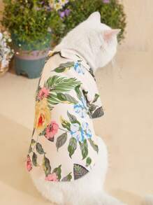PETSIN Flower Print Pet Shirt - Multicolor - View 7