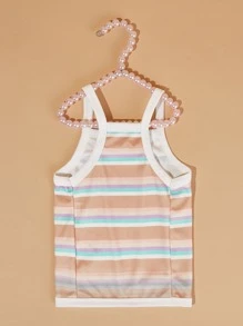 PETSIN Striped Pattern Pet Tank - Multicolor - View 5