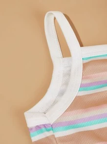 PETSIN Striped Pattern Pet Tank - Multicolor - View 6