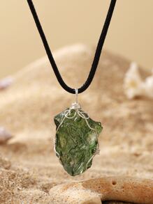 1 vòng cổ đá ngẫu nhiên - Màu xanh lam - Xem 1