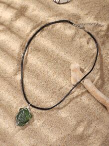 1 vòng cổ đá ngẫu nhiên - Màu xanh lam - Xem 2