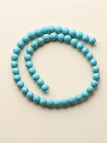 Phụ kiện trang sức tự làm hạt 8MM - Màu xanh lam - Xem 3