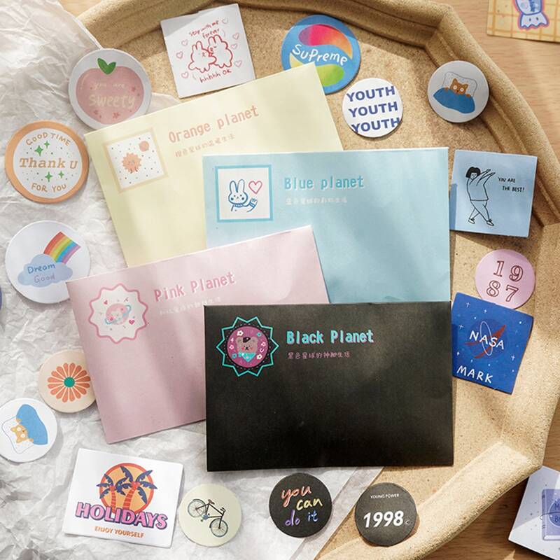 

60pcs Cartoon Sticker, Multicolor