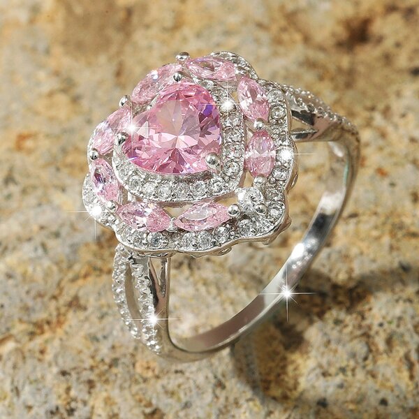 

Zircon Decor Ring, Silver