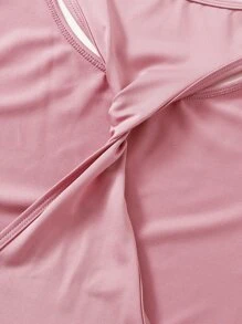 Yoga Futuristic Set bộ đồ thể thao xoắn lại Khối Màu - Nhiều màu - Xem 4