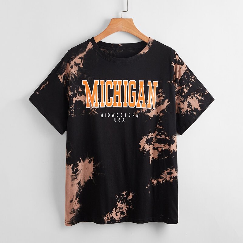 

Letter Tie Dye Tee, Multicolor