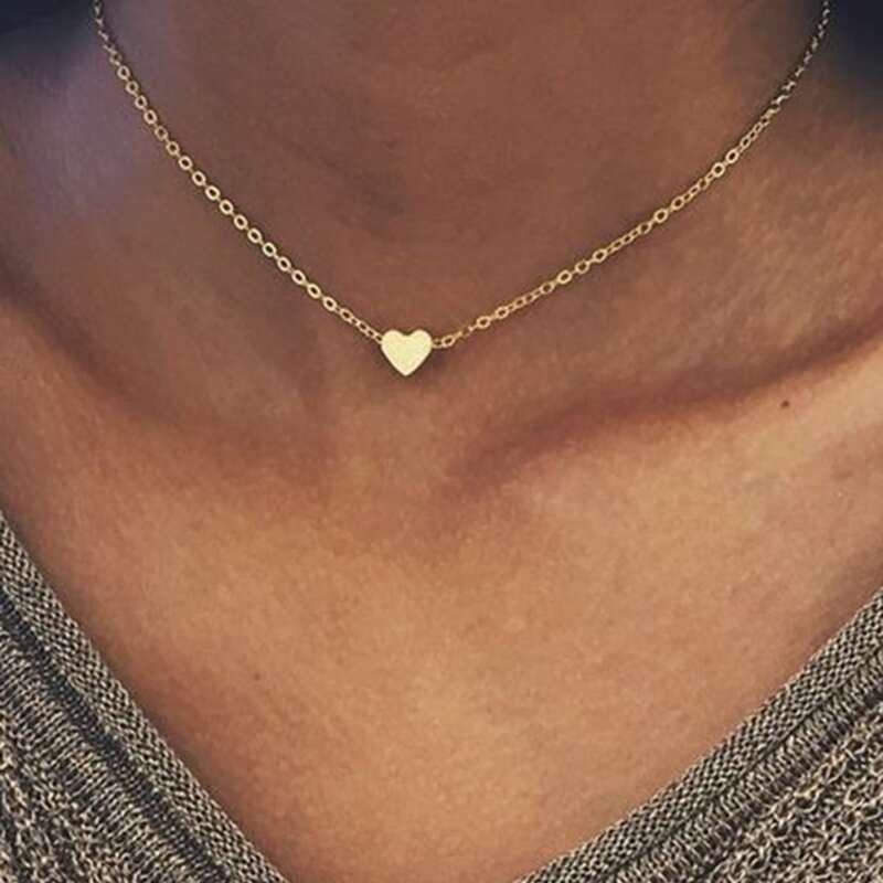 

Heart Pendant Necklace, Gold