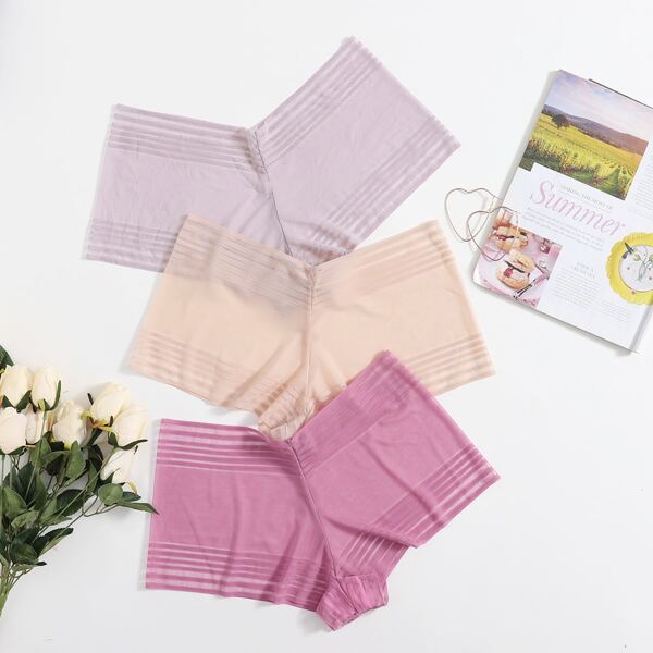 

3pack Plus Solid No Show Panty Set, Multicolor