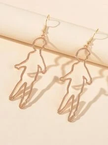 Pendientes con figura - Amarillo Oro - Ver 2