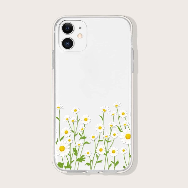 

Daisy Print Phone Case, Clear