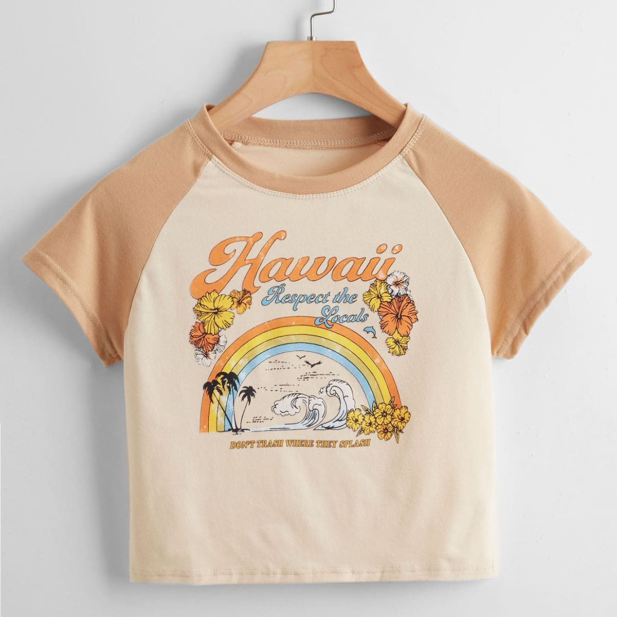 

Letter Graphic Colorblock Tee, Multicolor