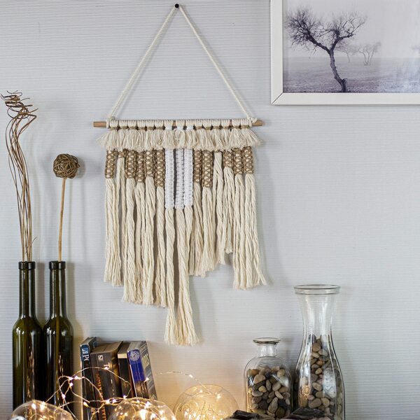 

1pc Woven Tassel Wall Hanging, Multicolor