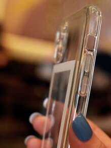 Funda transparente para teléfono con gráfico de letras compatible con iPhone15/15Plus/15Pro/15Promax - transparente - Ver 3