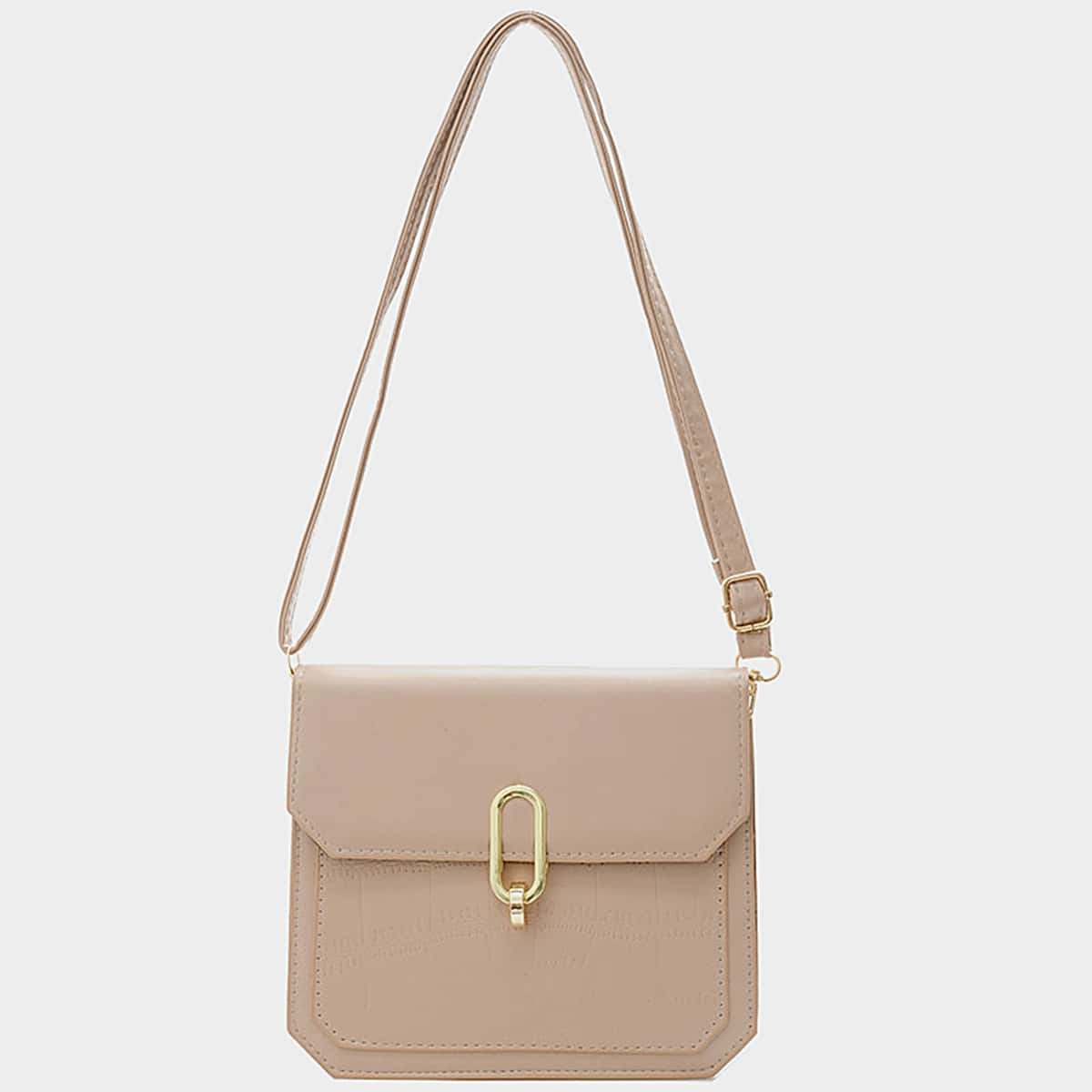 

Croc Embossed Crossbody Bag, Khaki