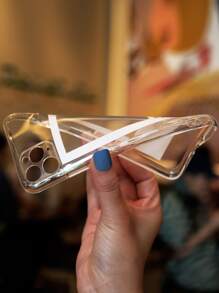 Funda transparente para teléfono con gráfico de letras compatible con iPhone15/15Plus/15Pro/15Promax - transparente - Ver 6