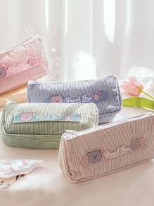 1pc Cartoon Design Random Pencil Bag - Multicolor - View 1