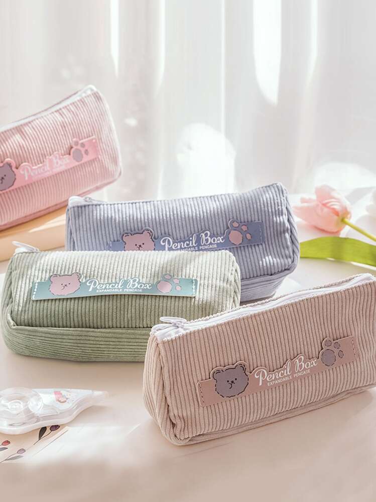 1pc Cartoon Design Random Pencil Bag - Multicolor - View 1