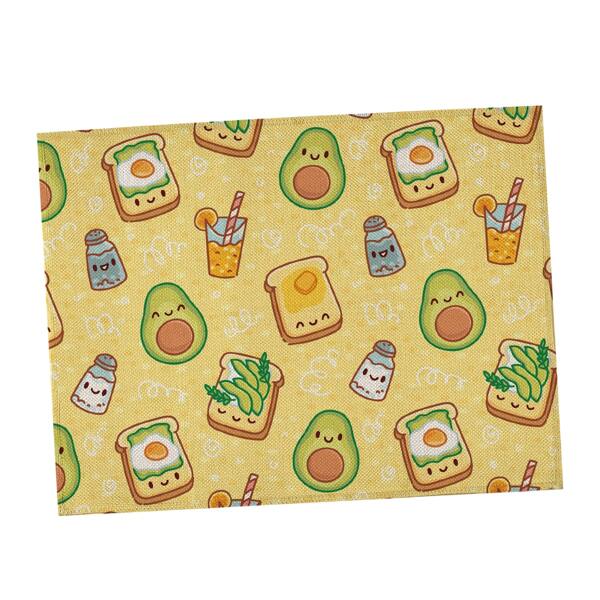 

Avocado Print Placemat, Yellow