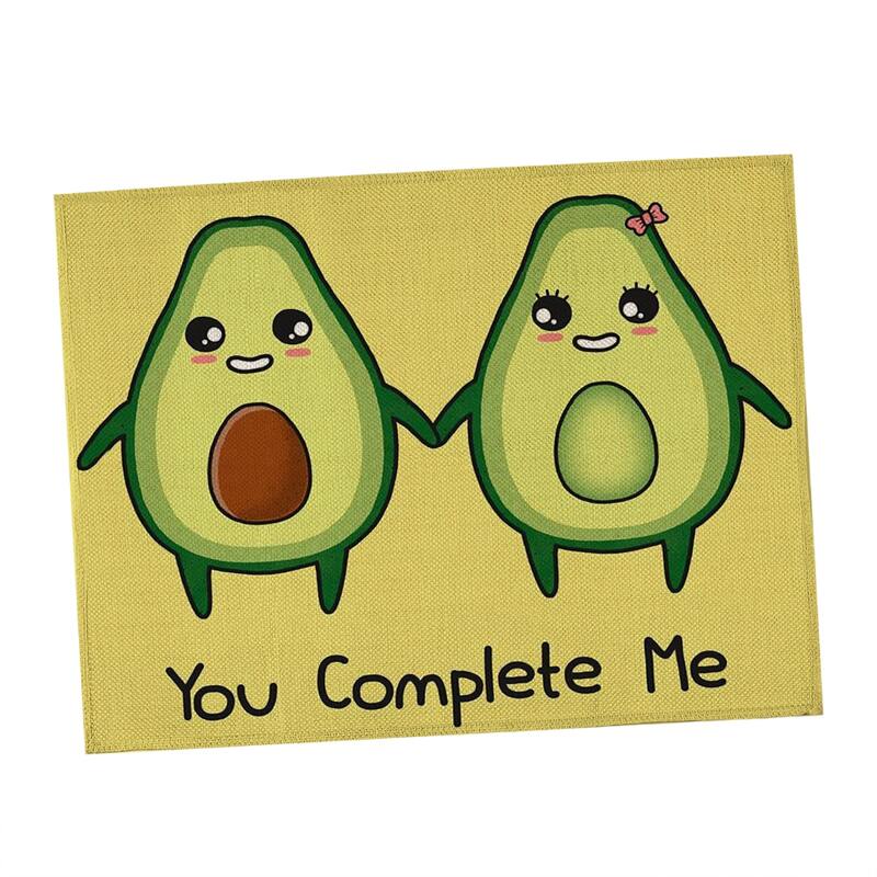 

Avocado Print Placemat, Multicolor