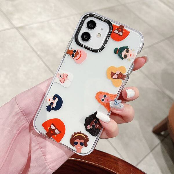 

Figure Print Phone Case, Clear
