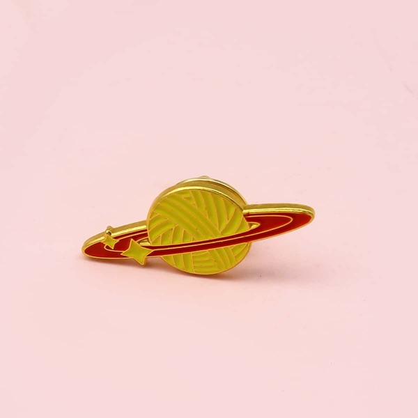 

Kids Planet Print Brooch, Multicolor