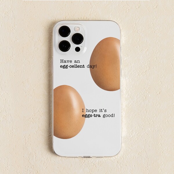 

Egg Print Phone Case, Multicolor