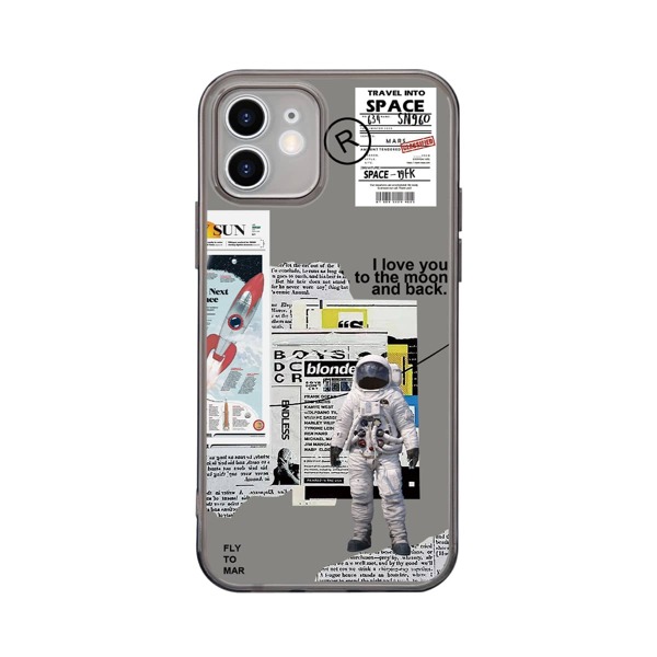 

Astronaut Print Phone Case, Multicolor