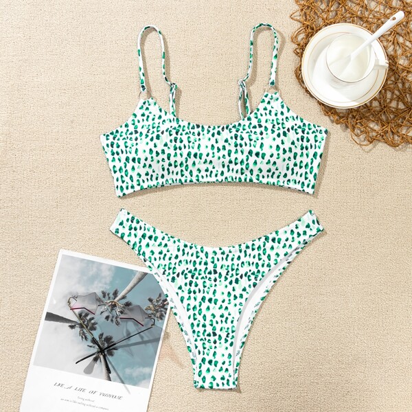 

Dalmatian Bikini Swimsuit, Green