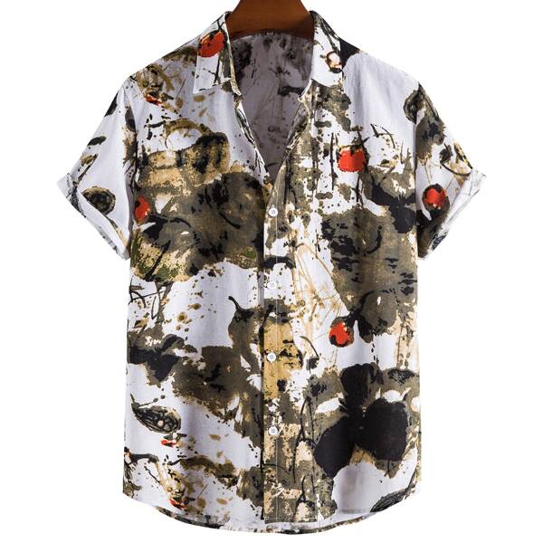 

Men Color Block Shirt, Multicolor