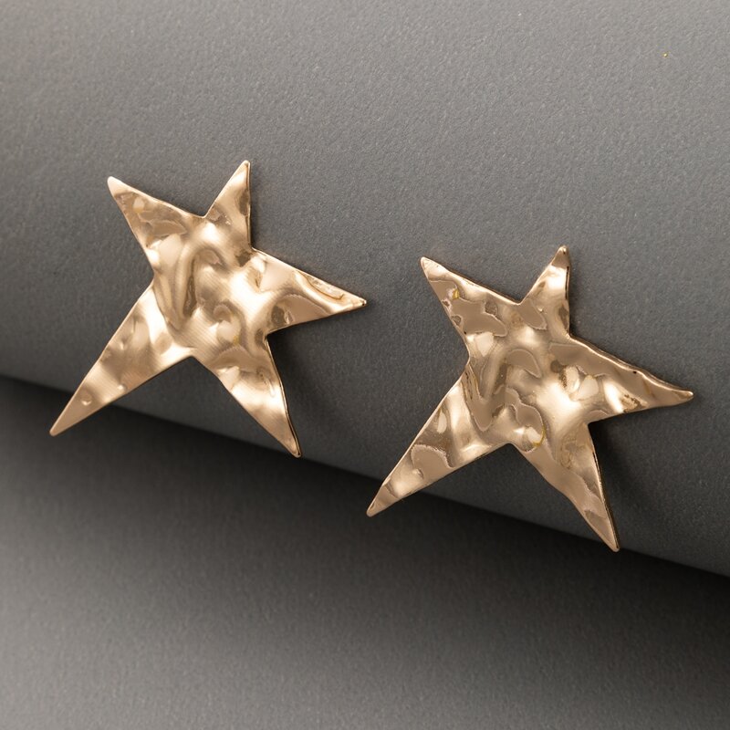

Star Stud Earrings, Gold
