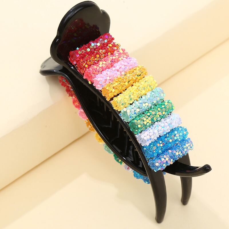 

Sequin Decor Hair Claw, Multicolor