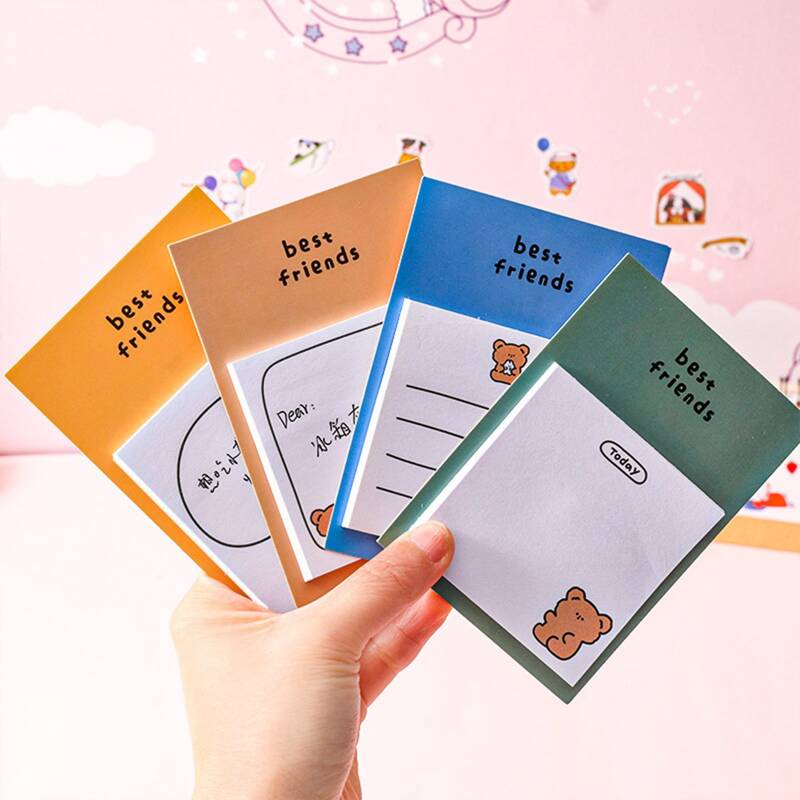 

1pc Random Cartoon Sticky Note, Multicolor