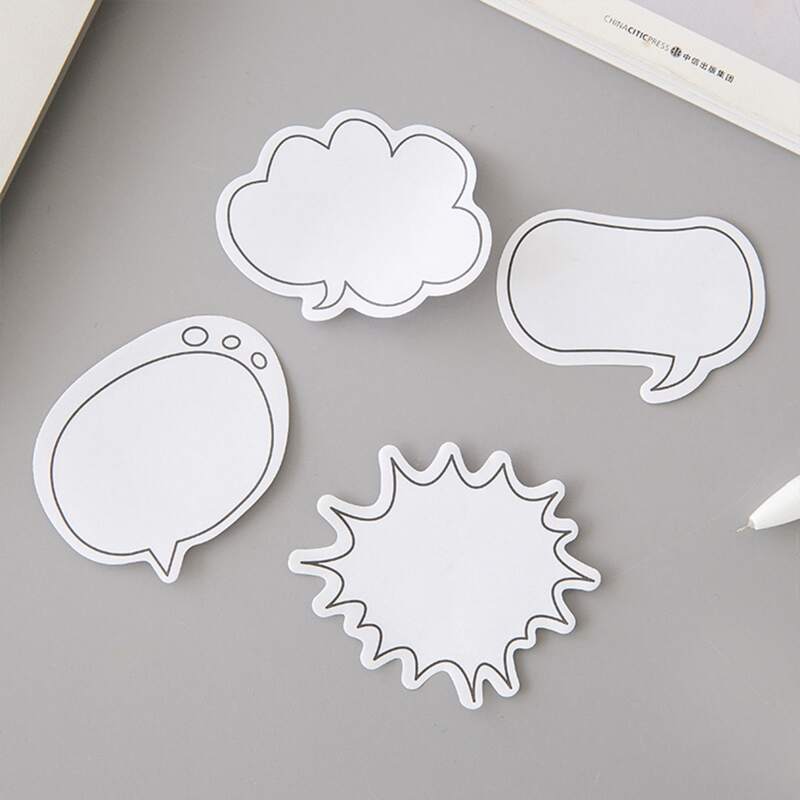 

4pcs Random Simple Sticky Note, Multicolor